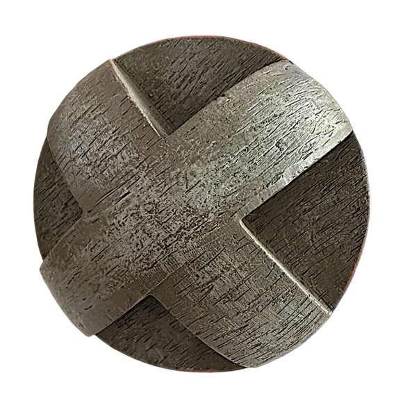 Decorative Geometric Sphere Orb 4” Vintage Looking Decor - Picture 2 of 3